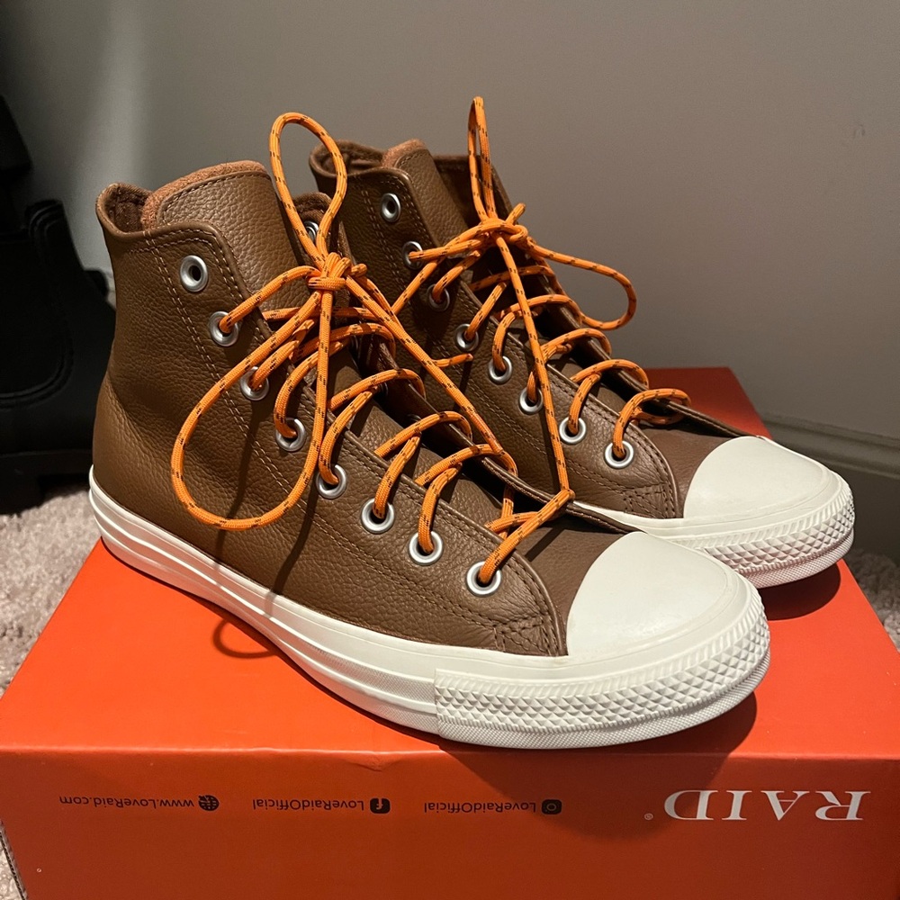 Converse Brown High-Top Sneakers